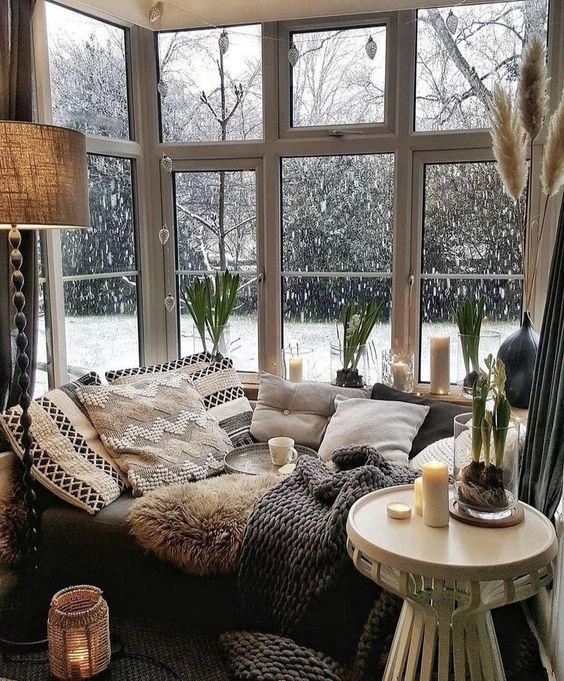 cozy home decor ideas for winter. 