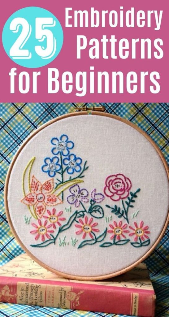 25 Easy Embroidery Projects For Beginners With Free Patterns